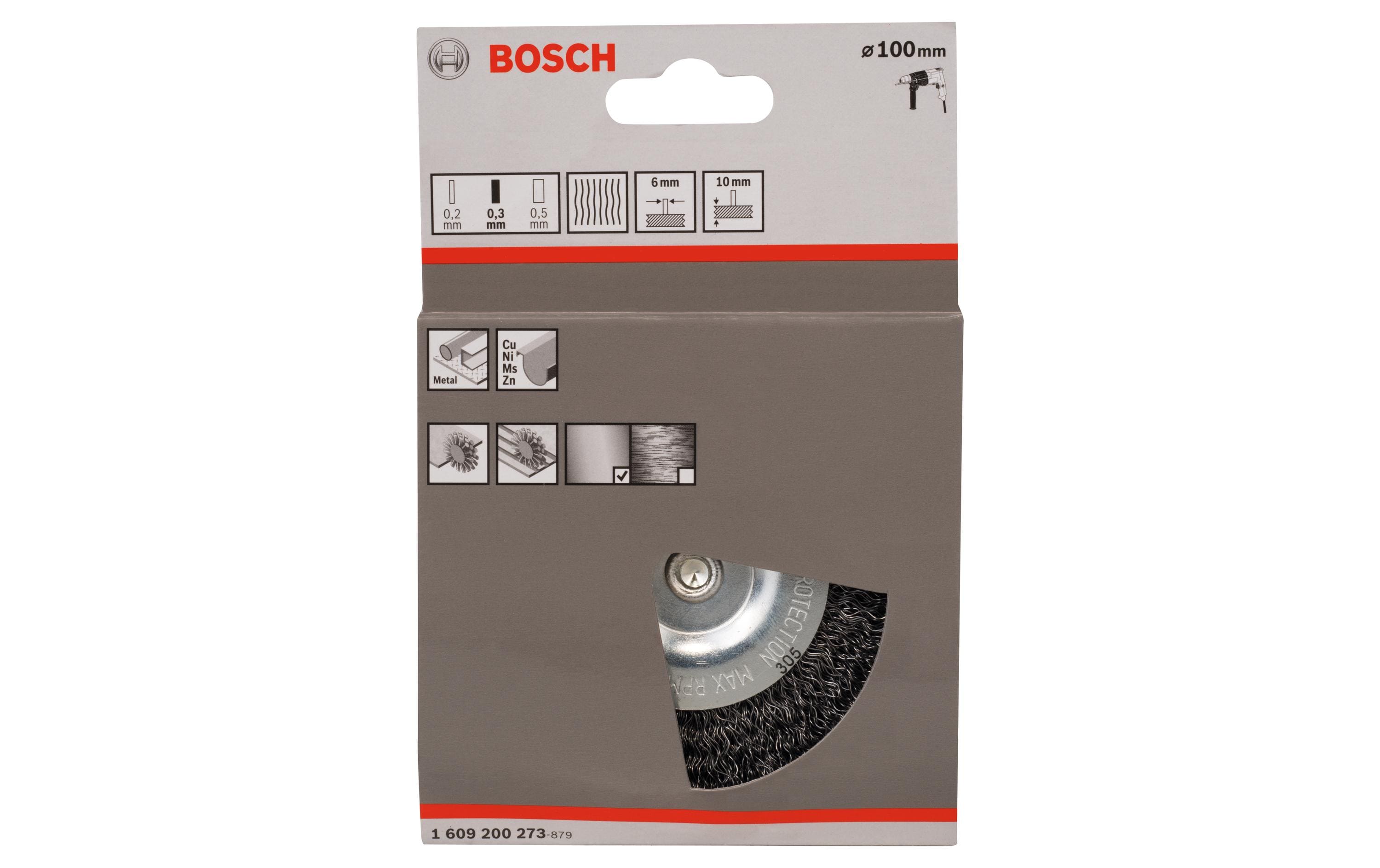 Bosch Professional Scheibenbürste 100 x 0.3 mm, gewellt Bosch Professional Scheibenbürste 100 x 0.3 mm, gewellt