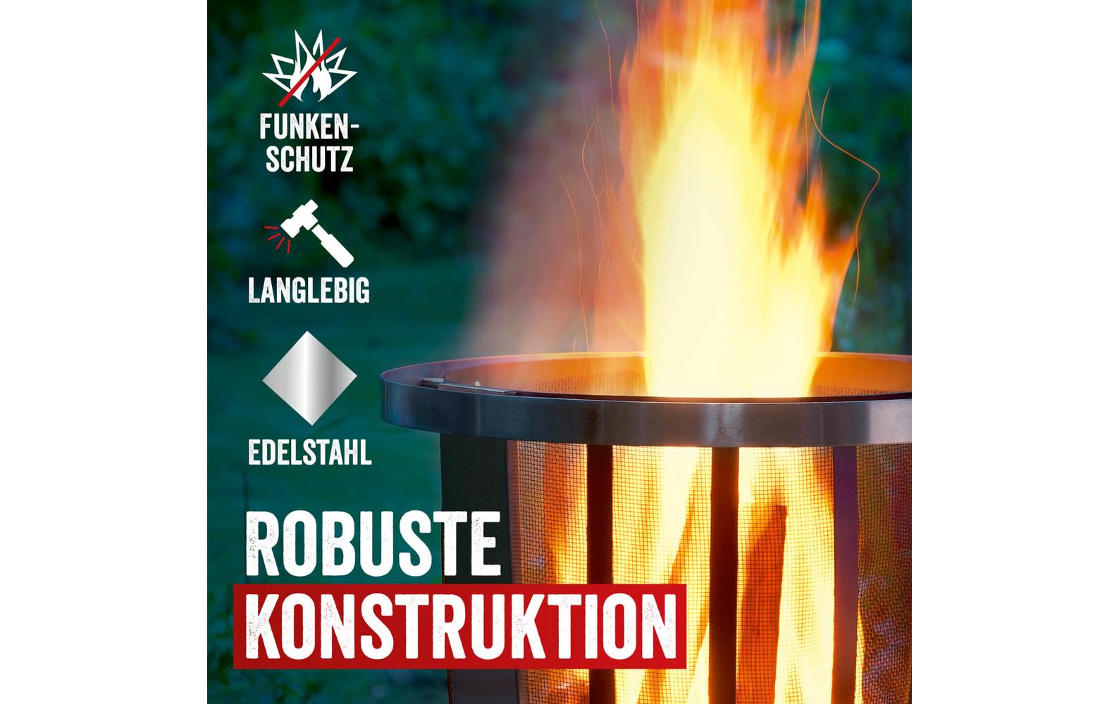 Landmann Feuerkorb Rund 55 cm, Heizstrahler