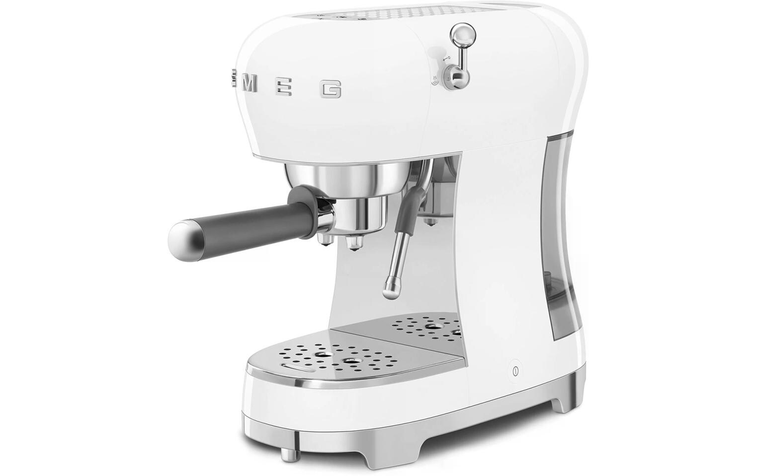 SMEG Siebträgermaschine 50's Style ECF02WHEU Weiss