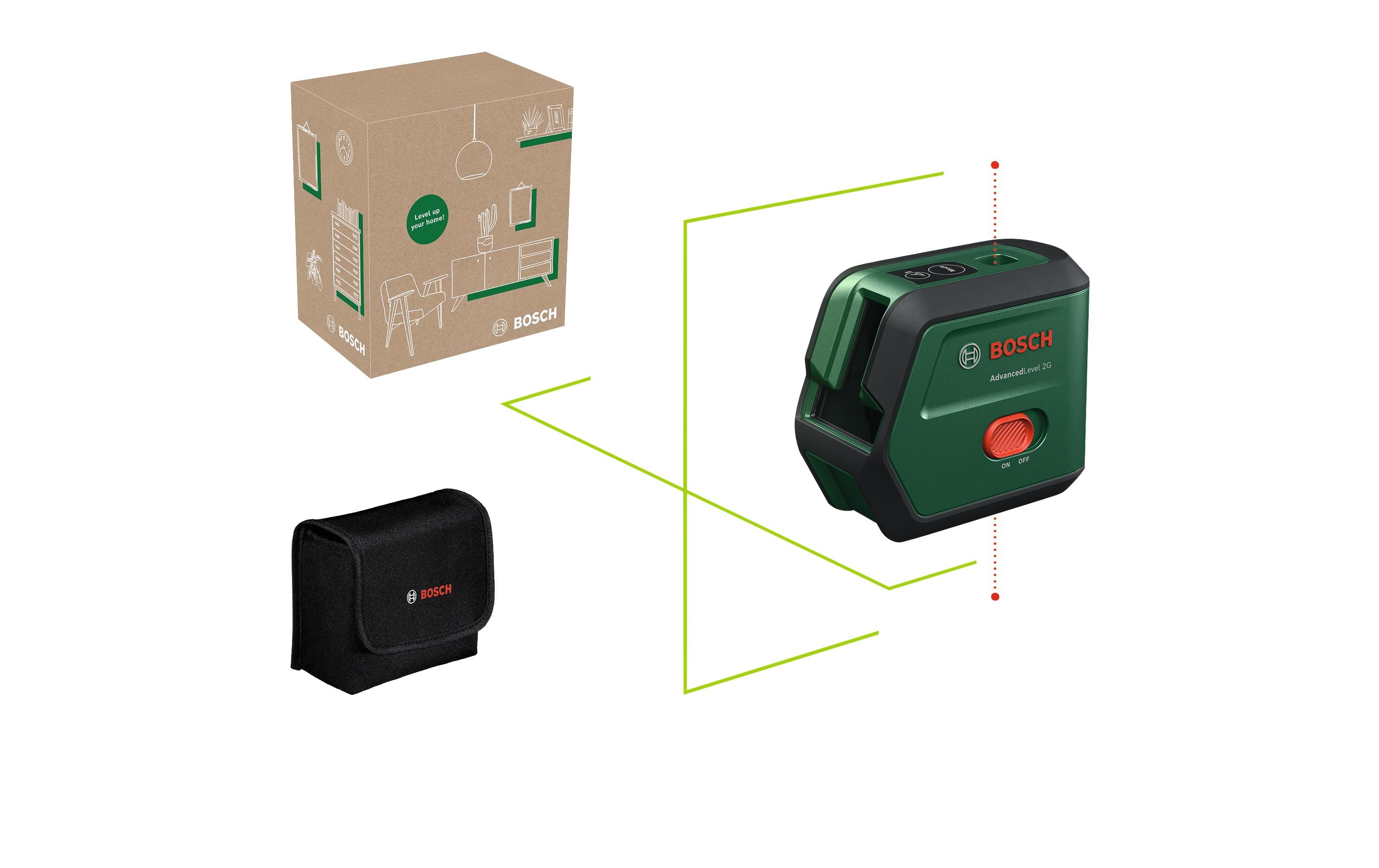 Bosch Kreuzlinien-Laser AdvancedLevel 2G 15 m Bosch Kreuzlinien-Laser AdvancedLevel 2G 15 m