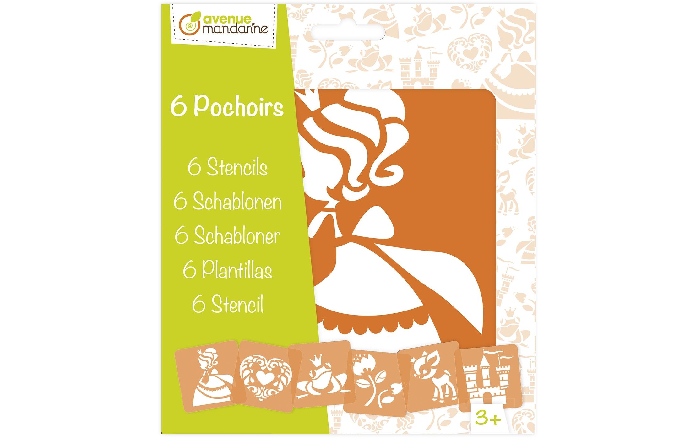 Avenue Mandarine Schablone 15 x 15 cm, Prinzessin