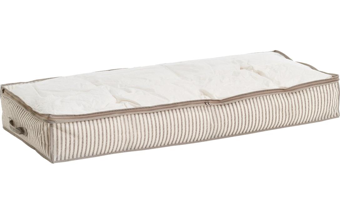 Zeller Present Unterbettkommode Stripes, Vlies, 104 x 46 x 15 cm, Braun