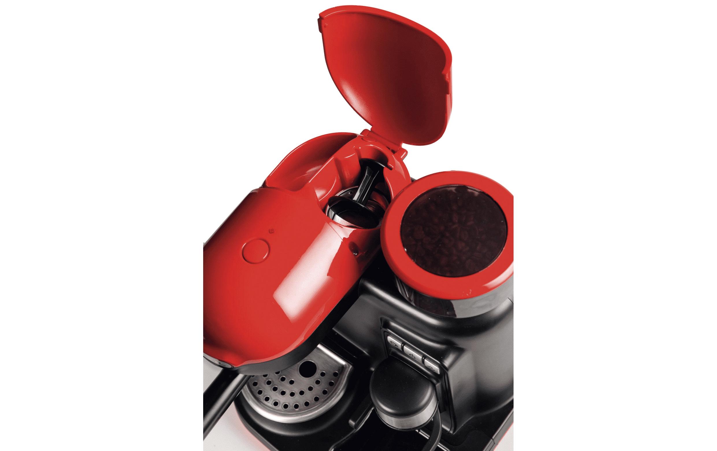 Ariete Portionskaffeemaschine MODERNA Rot/Schwarz