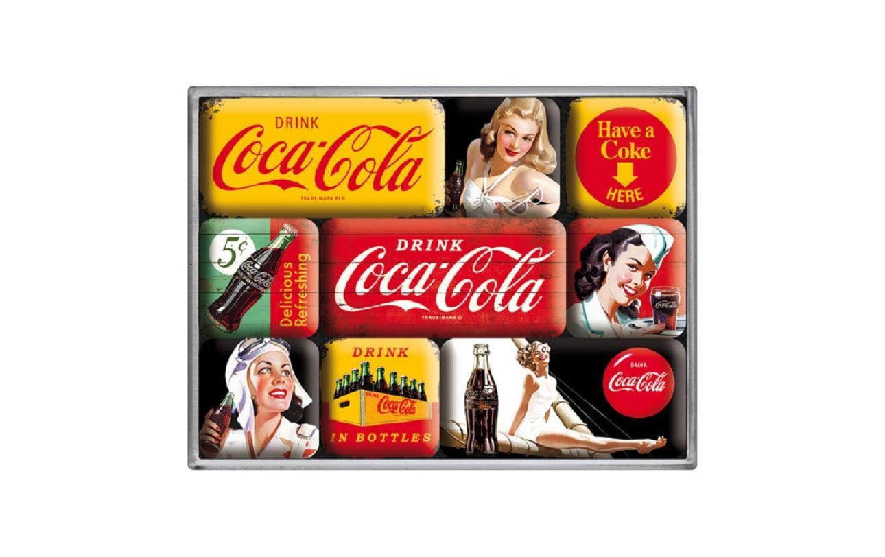 Nostalgic Art Magnet-Set Coca-Cola 1 Stück, Mehrfarbig