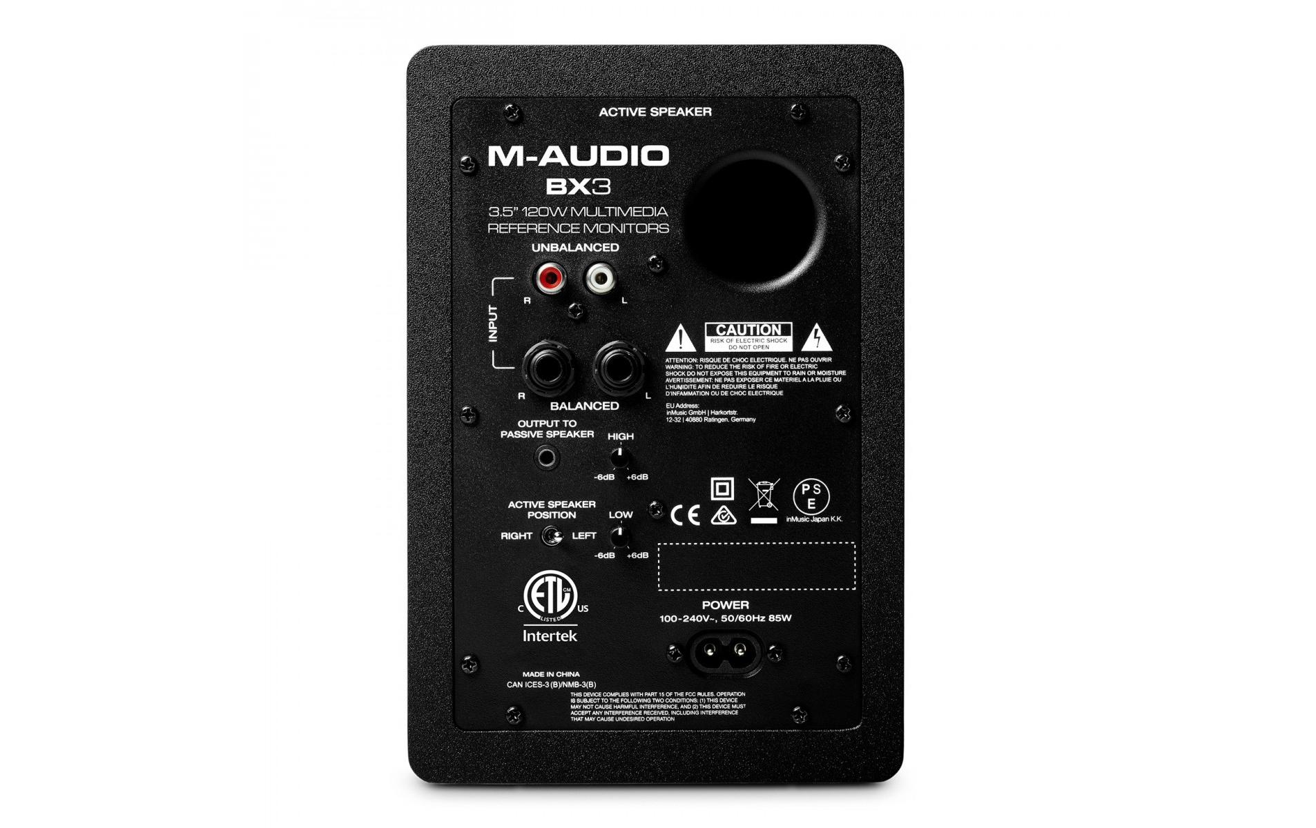 M-Audio Studiomonitore BX3 Paar M-Audio Studiomonitore BX3 Paar