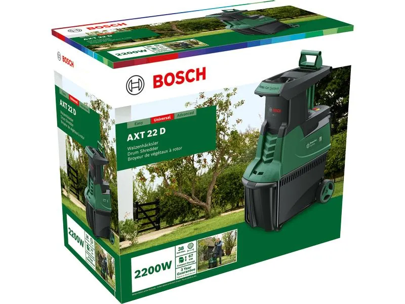 Bosch Häcksler AXT 22 D, 2200 W Bosch Häcksler AXT 22 D, 2200 W