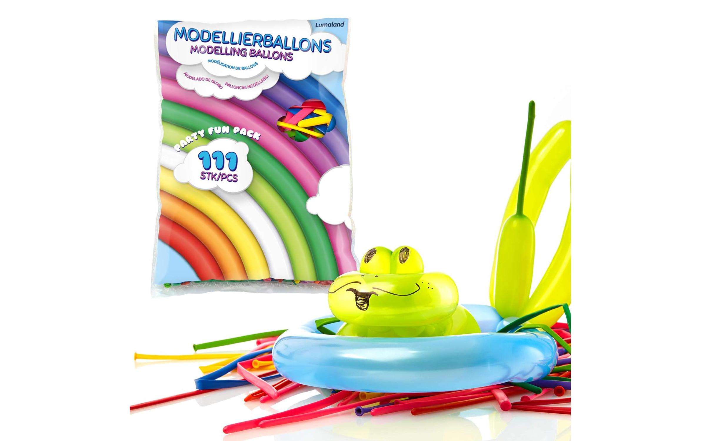 Lumaland Luftballon Set 111 Stück, Mehrfarbig