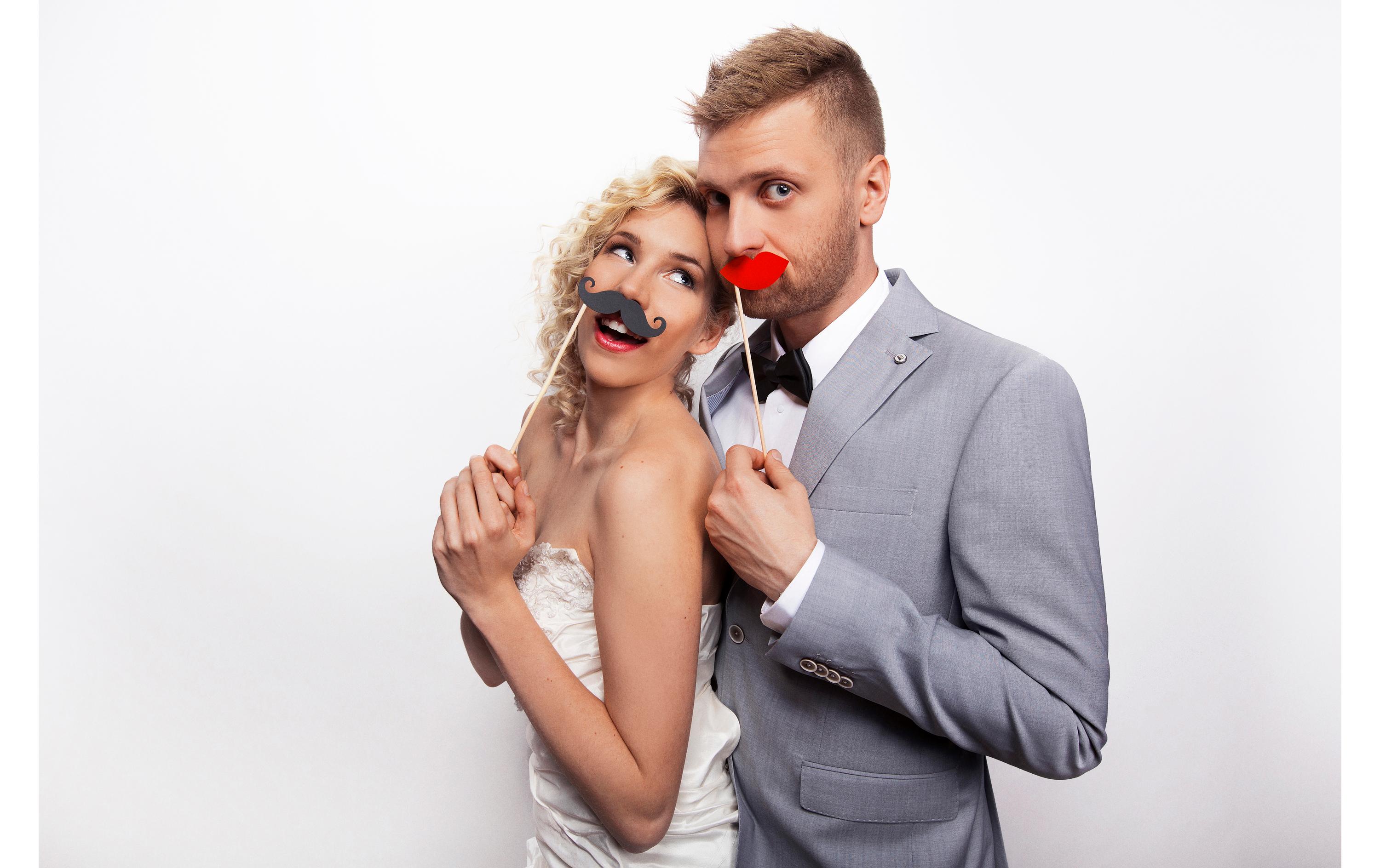 Partydeco Partyaccessoire Moustache 6-teilig, Schwarz