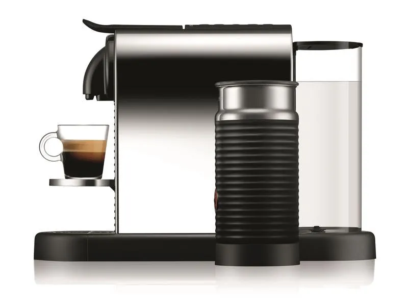 De'Longhi Kaffeemaschine Nespresso CitiZ Platinum&Milk EN330.M Silber