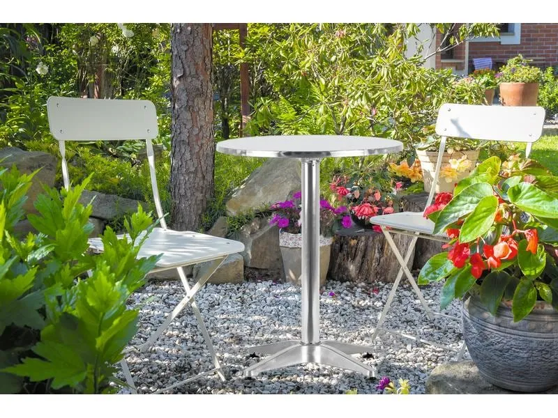 EASYmaxx Bartisch klappbar, 115 x 60 cm, Silber