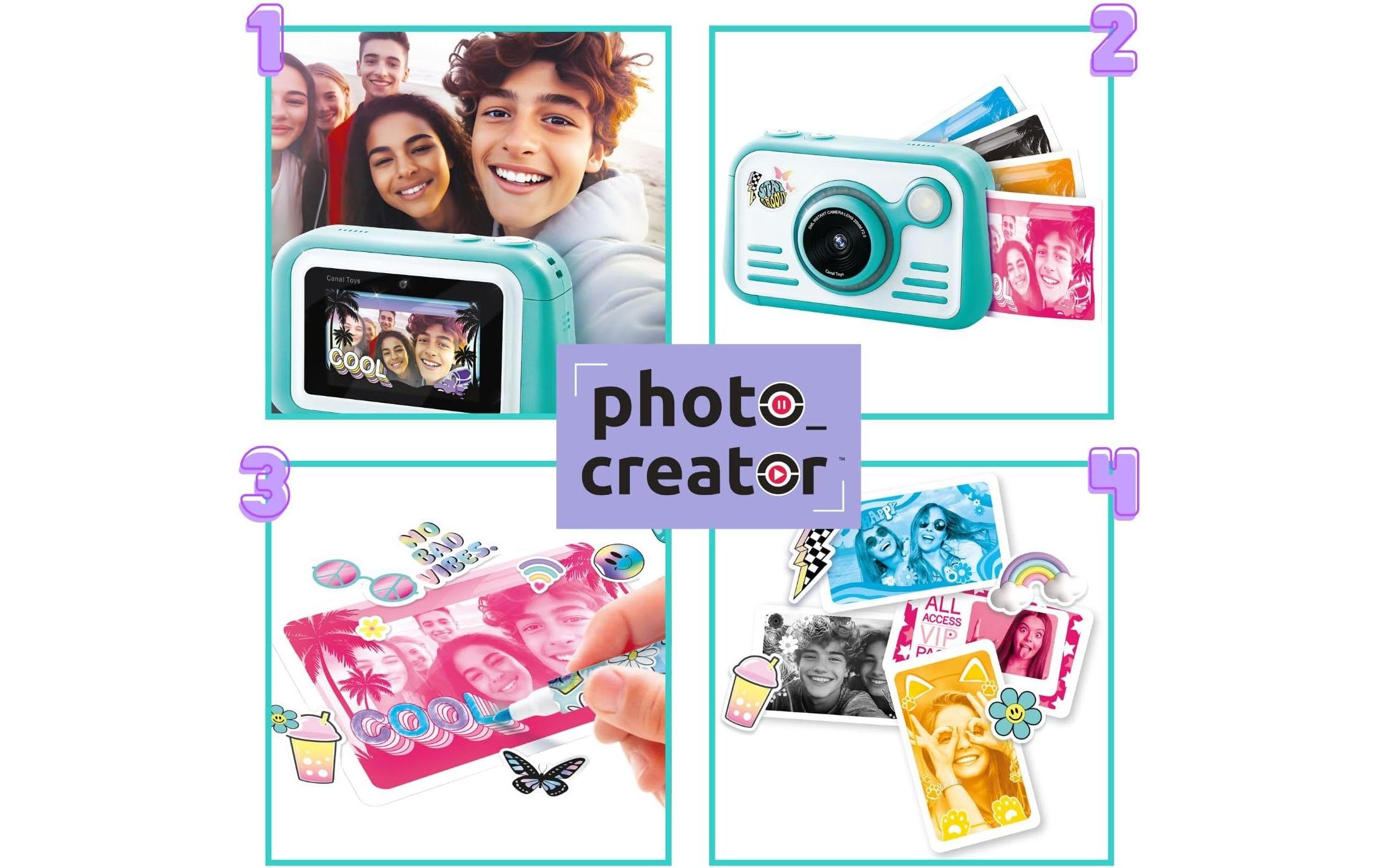 Canal Toys Instant Camera 2.0 with color paper Türkis/Weiss