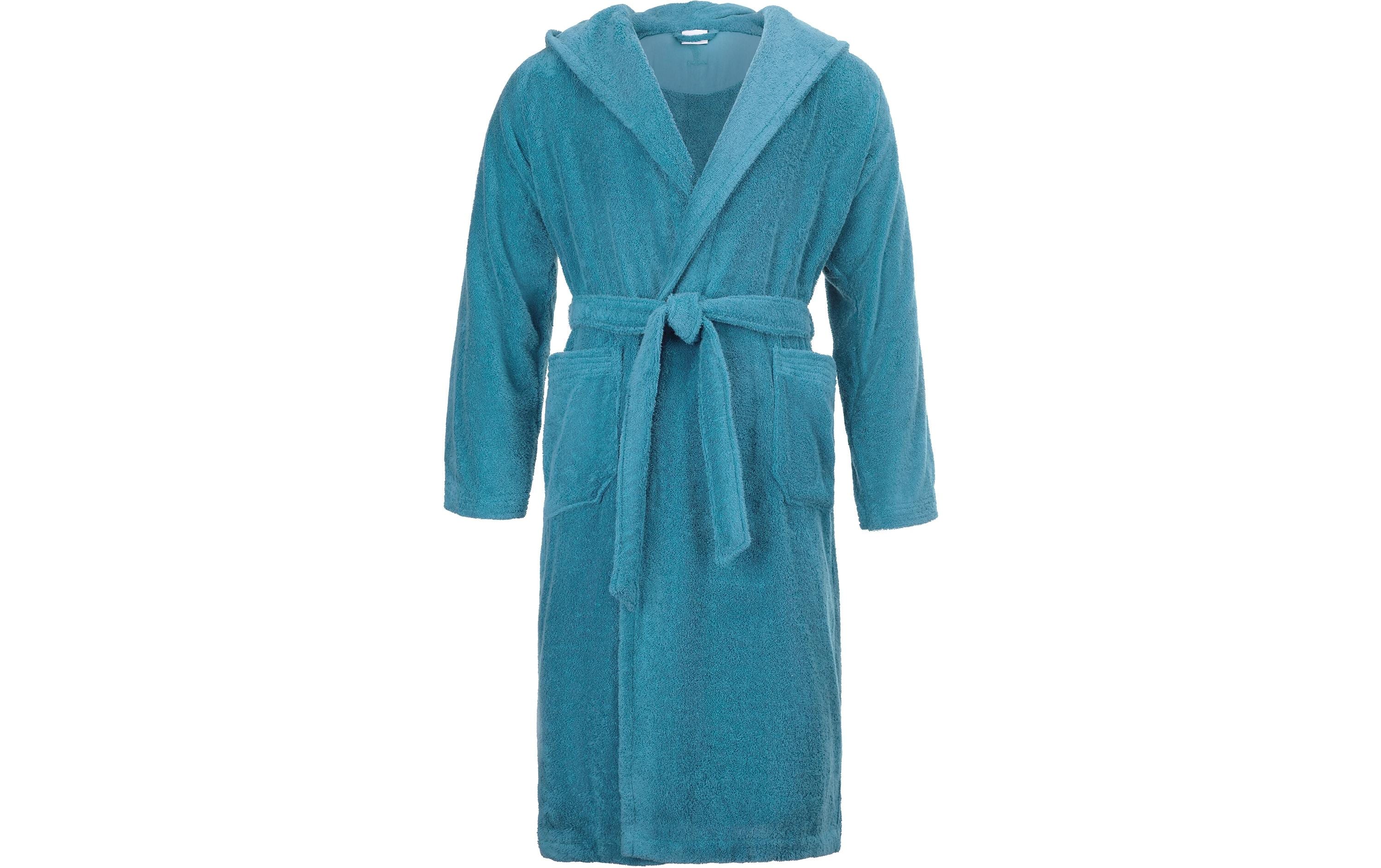 Möve Bademantel Superwuschel M, Petrol