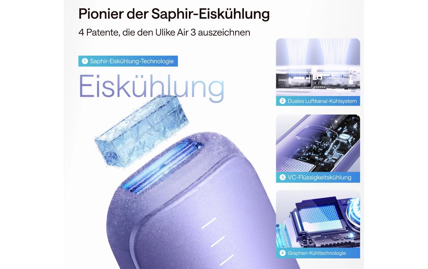 Ulike IPL-Haarentferner Air 3 Lila