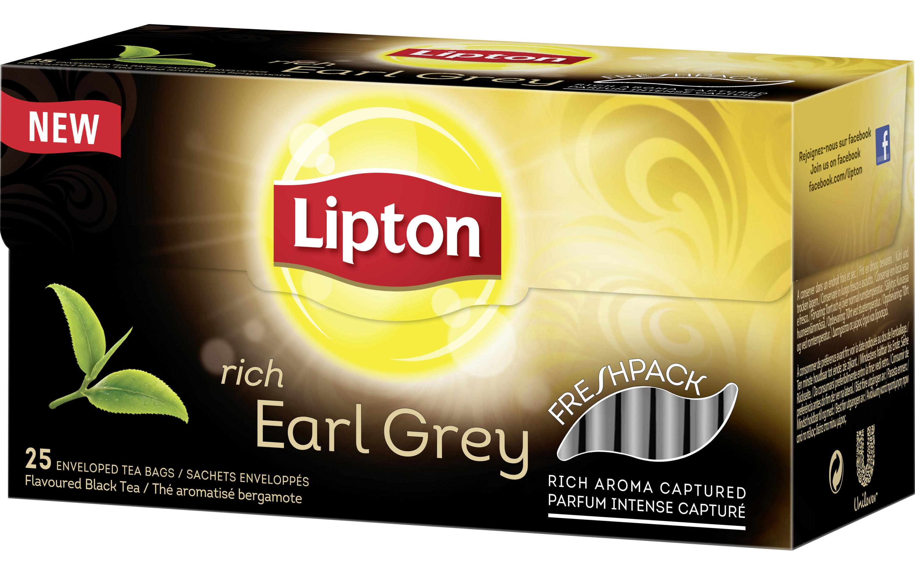 Lipton Teebeutel Rich Earl Grey Tea 25 Stück
