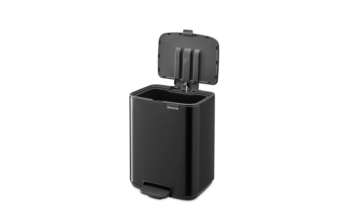 Brabantia Kosmetikeimer Bo 7 l, Schwarz matt