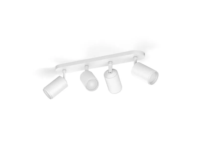 Philips Hue White & Color Ambiance Fugato 4er-Spot Weiss
