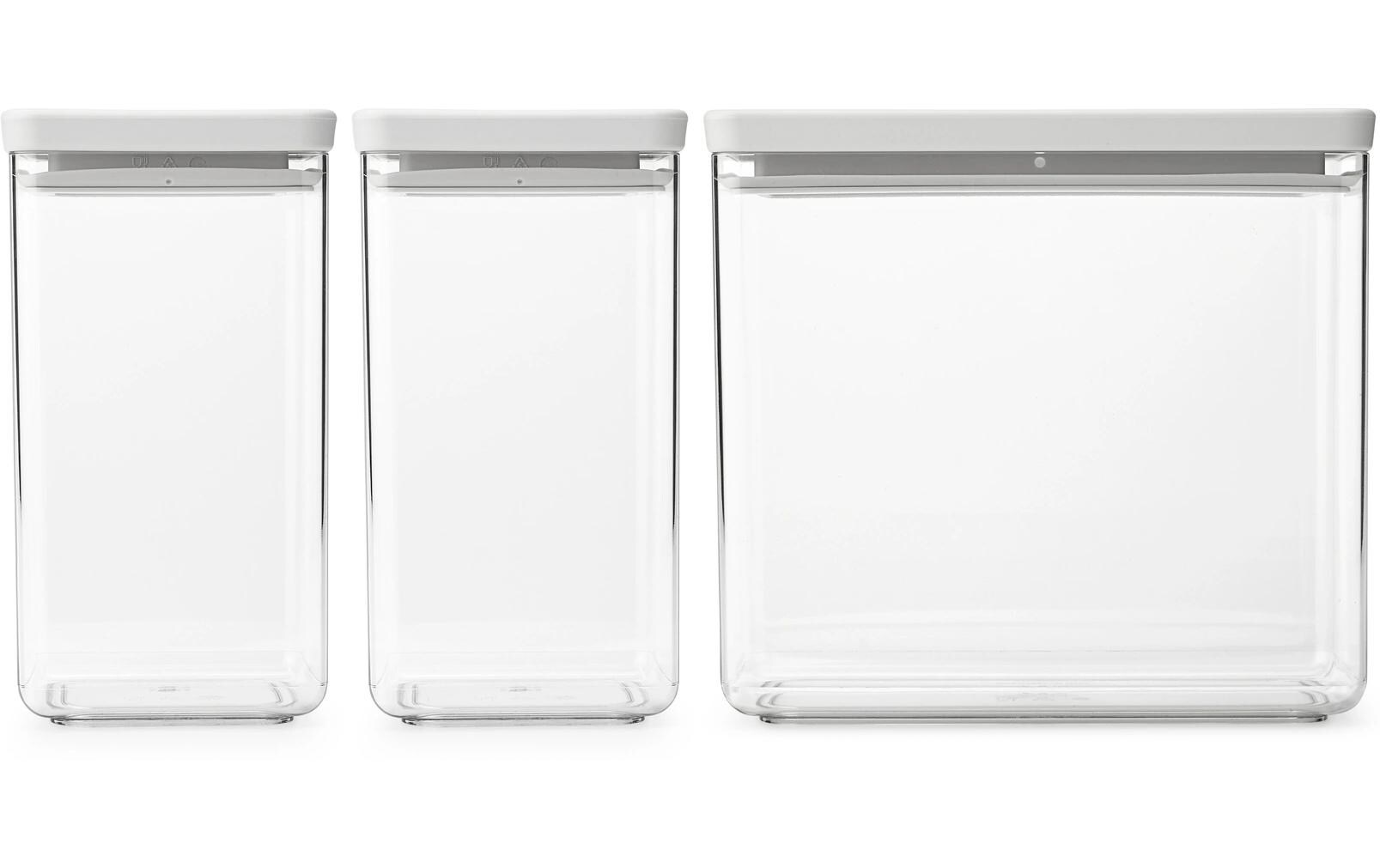 Brabantia Vorratsdose Tasty+ 6.7 l, Hellgrau/Transparent