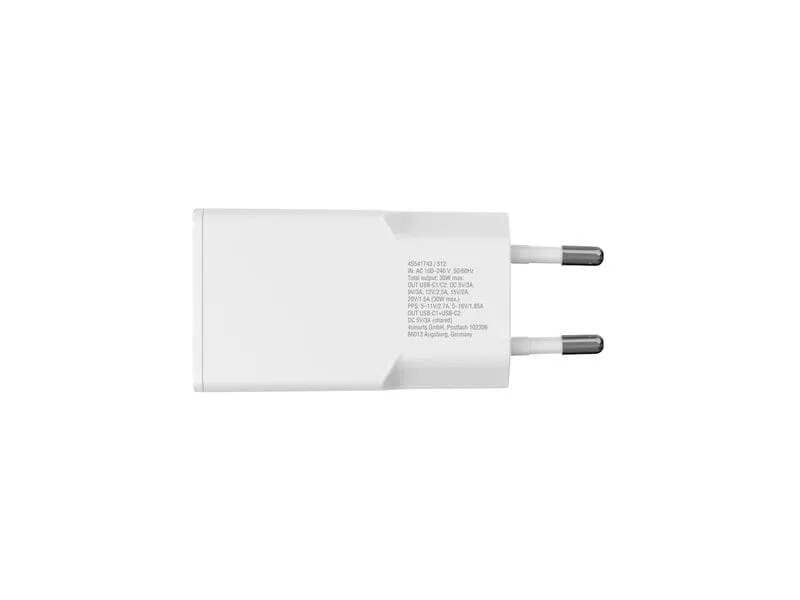 4smarts Netzladegerät PDPlug Slim Dual Weiss 4smarts Netzladegerät PDPlug Slim Dual Weiss