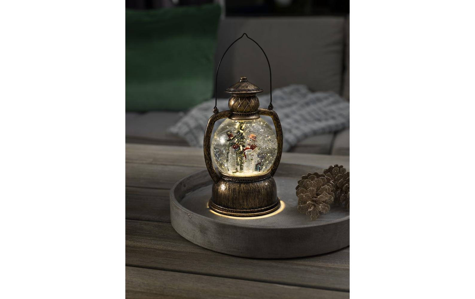 Konstsmide LED Kugellatern Schneemannfamilie, Höhe: 20 cm