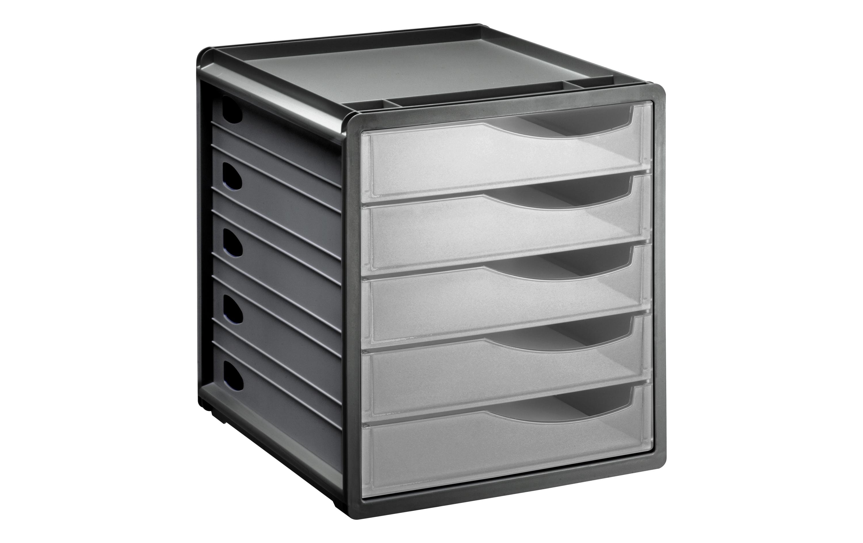 Rotho Schubladenbox Spacebox 5 Grau