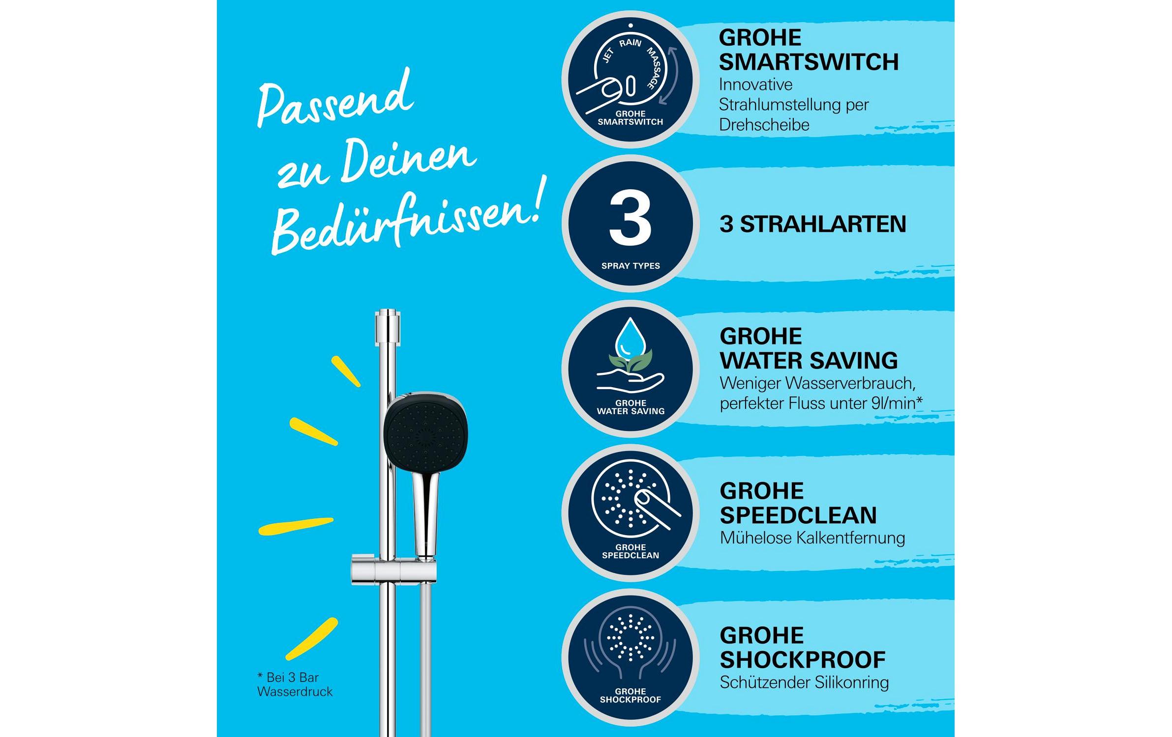 GROHE Duschsystem Vitalio Comfort 110 Chrom