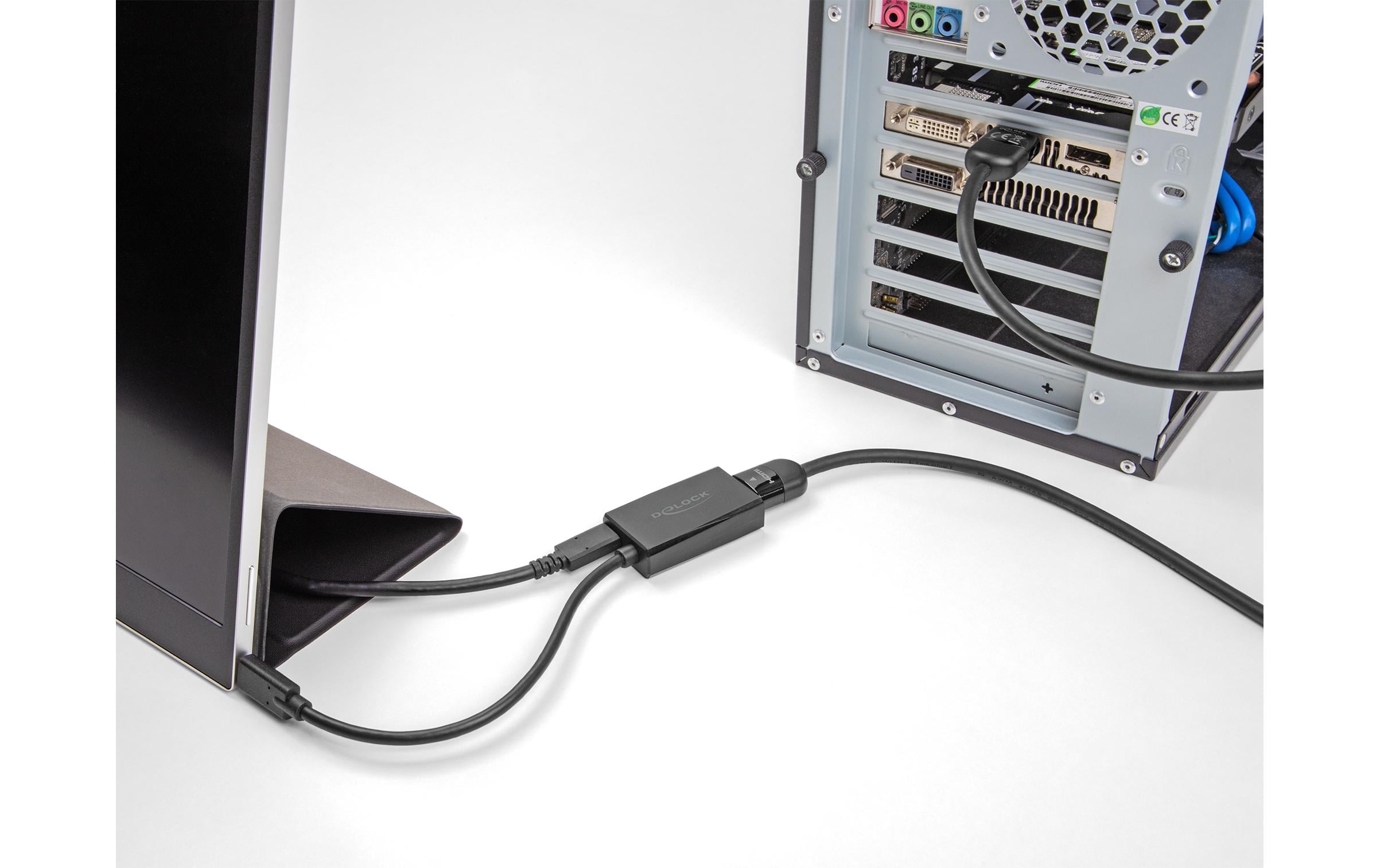 Delock Adapter 4K/60Hz mit PD 100 W HDMI - USB Type-C