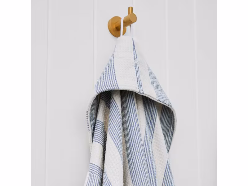 Dock & Bay Bademantel Waffle Storm Cloud Blau/Weiss