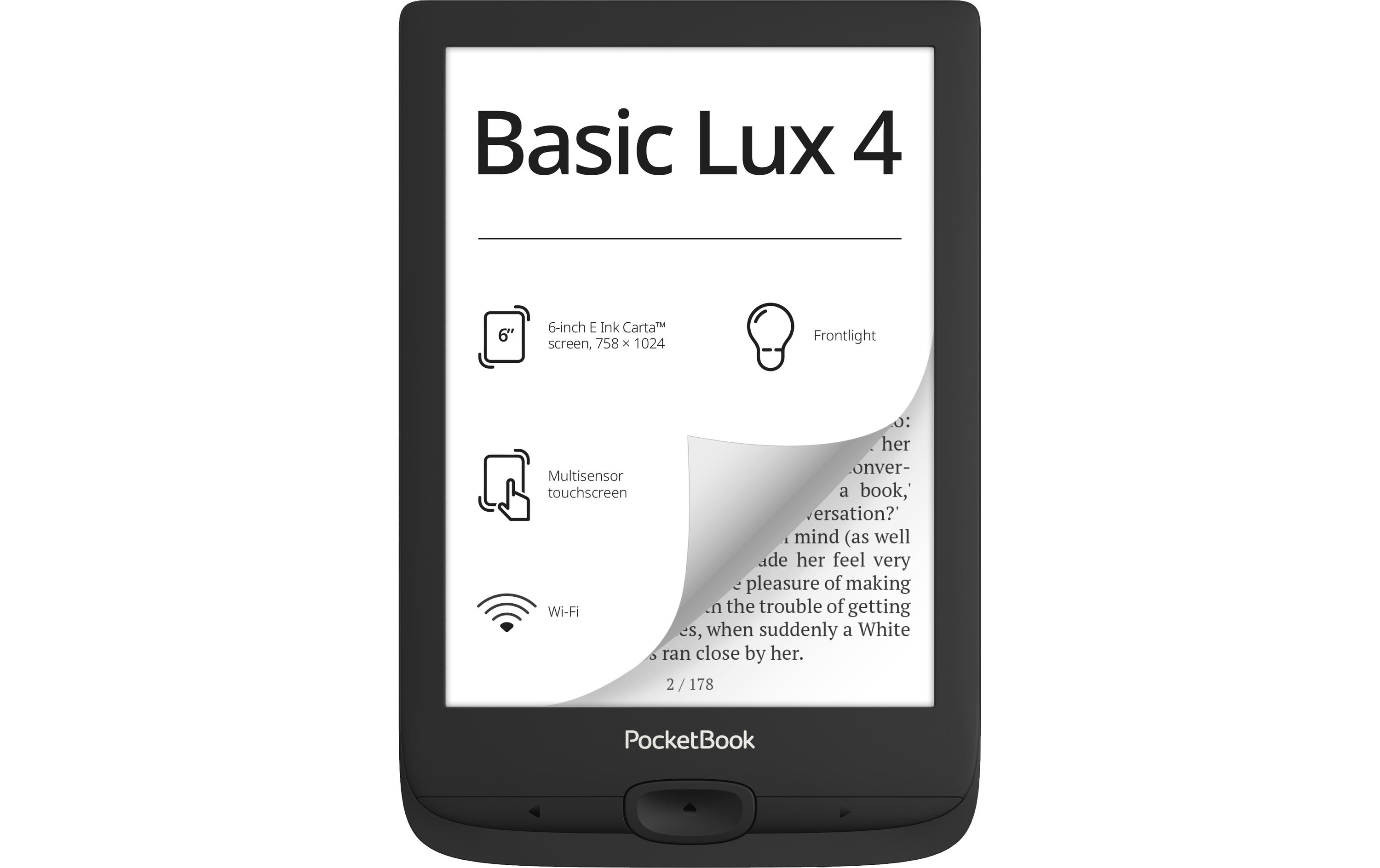 PocketBook E-Book Reader Basic Lux 4 Schwarz