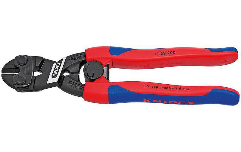 Knipex Kompakt-Bolzenschneider CoBolt 200 mm mit Öffnungsfeder