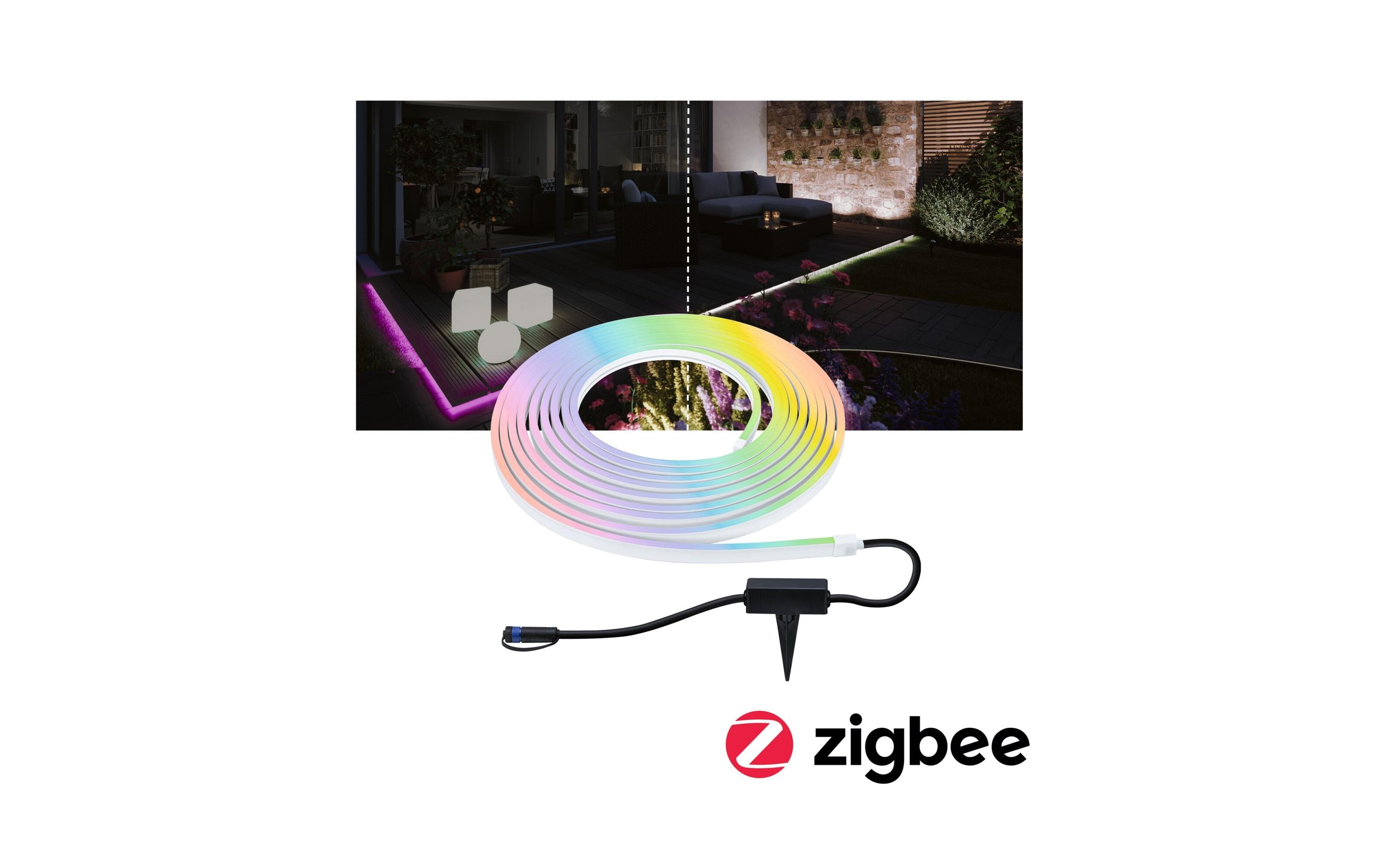 Paulmann LED-Stripe Smart Home Plug & Shine Smooth, RGB, 10m, Weiss