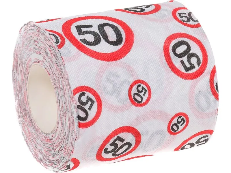 Trendcompany Scherzartikel WC Papier 50. Geburtstag