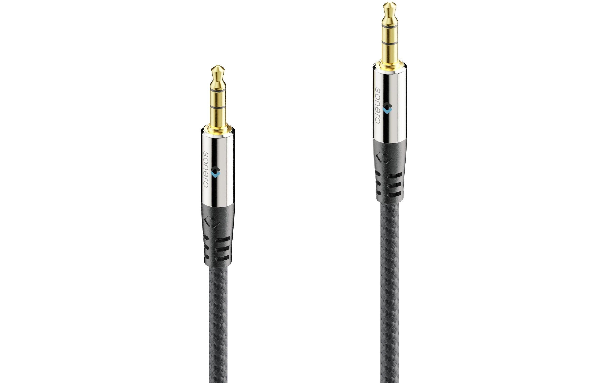 sonero Audio-Kabel 3.5 mm Klinke mit Nylonmantel 5 m