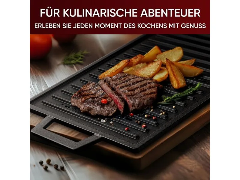 Gusskoenig Eingebrannte Grillplatte 33 cm