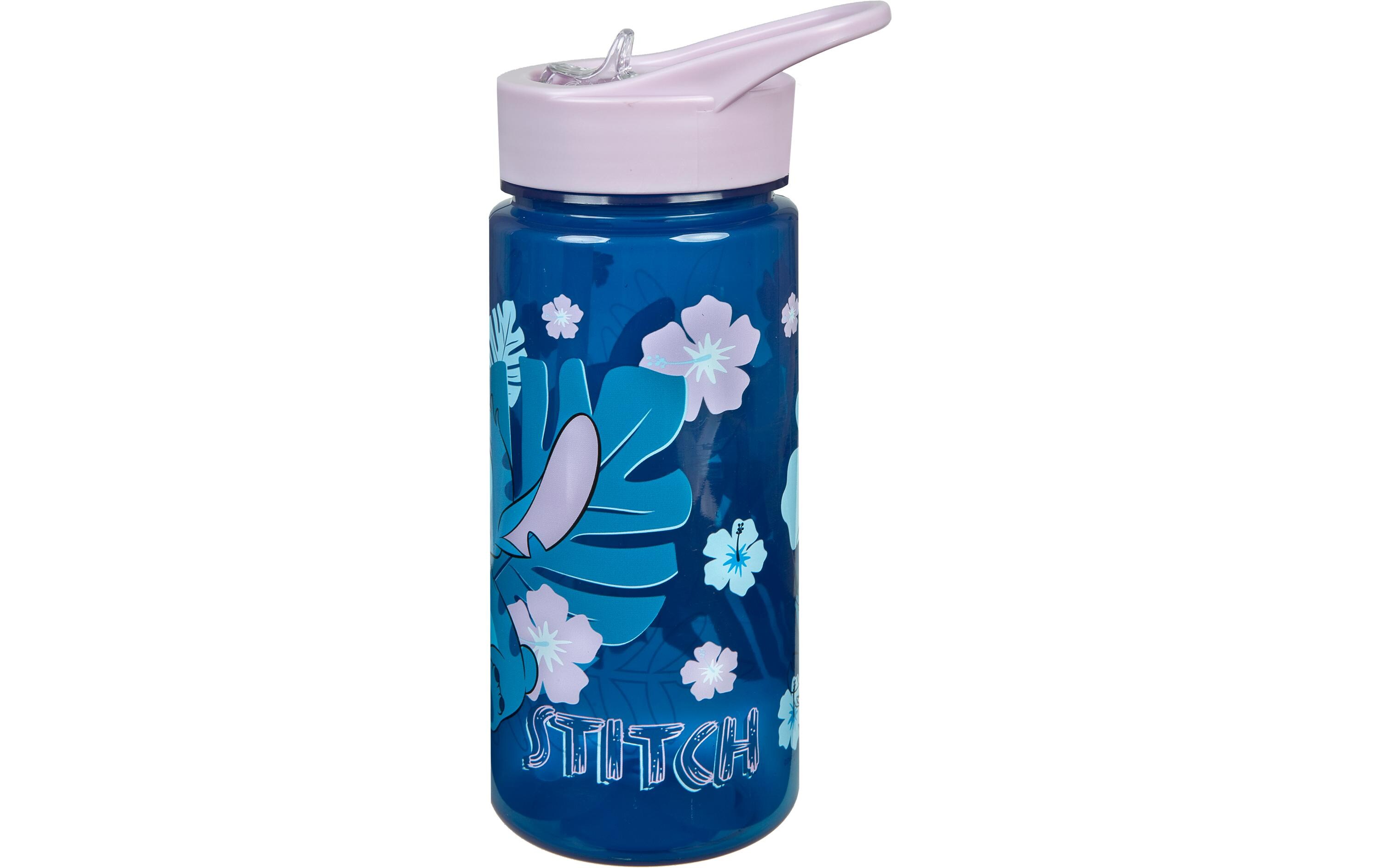 Scooli Trinkflasche Disney Lilo & Stitch 500 ml, Blau/Rosa