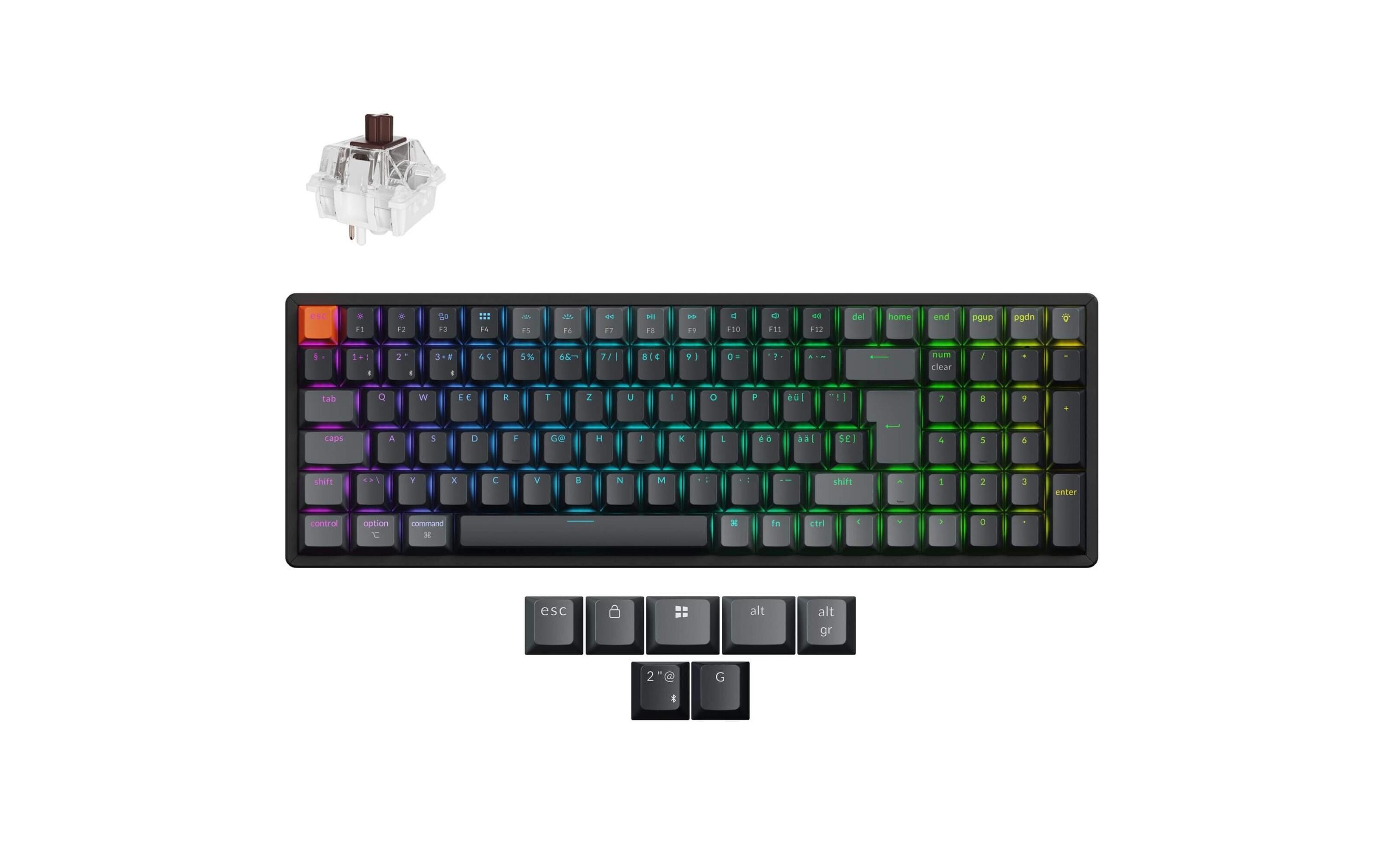 Keychron Gaming-Tastatur K4 QMK Version 3 Brown Switch Keychron Gaming-Tastatur K4 QMK Version 3 Brown Switch