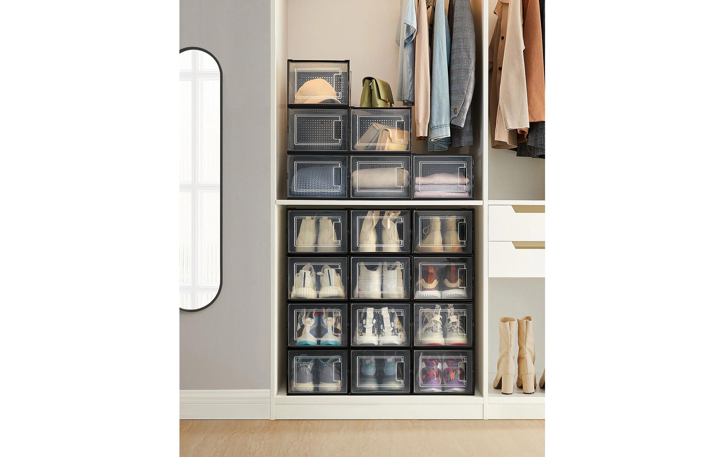 Songmics Schuhorganizer 18er Pack, faltbar