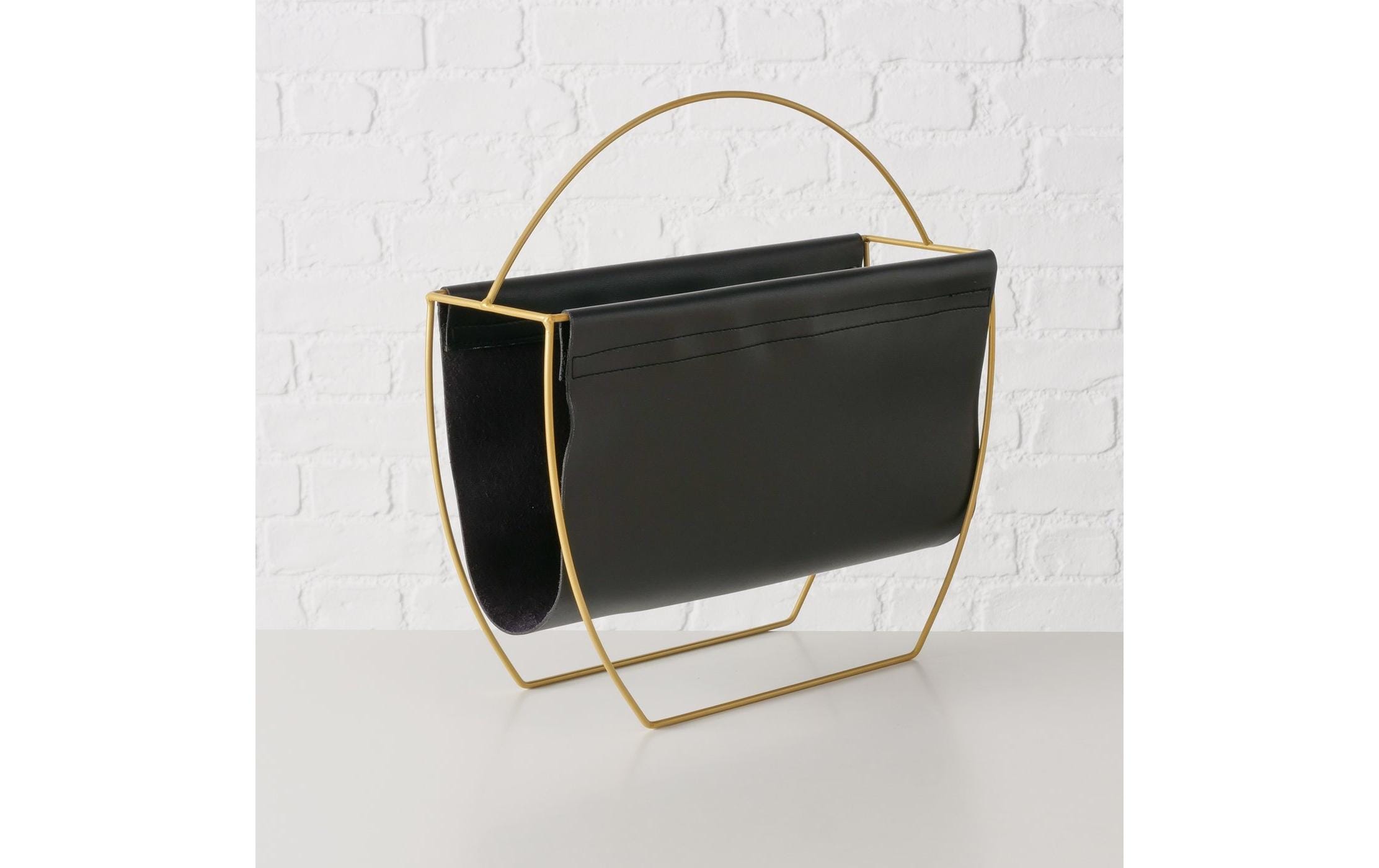 Boltze Zeitungsständer Rulana Gold/Schwarz Boltze Zeitungsständer Rulana Gold/Schwarz