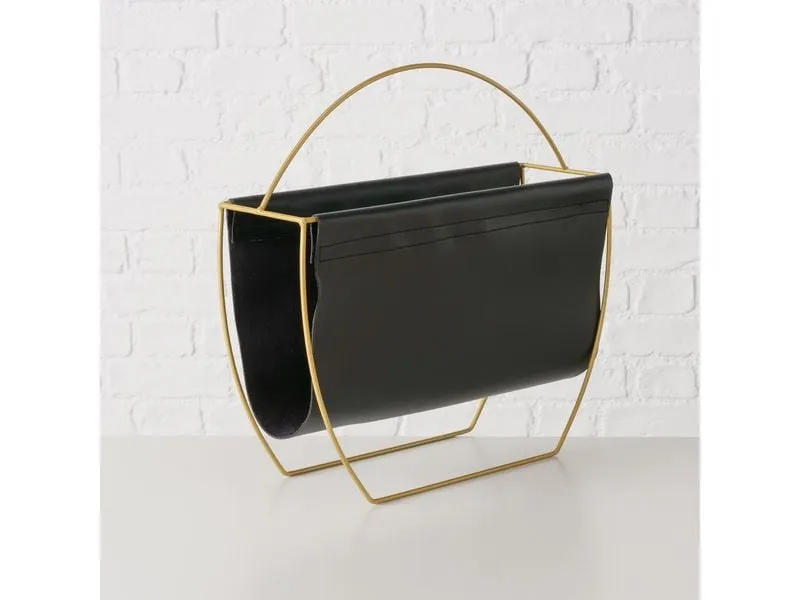 Boltze Zeitungsständer Rulana Gold/Schwarz Boltze Zeitungsständer Rulana Gold/Schwarz