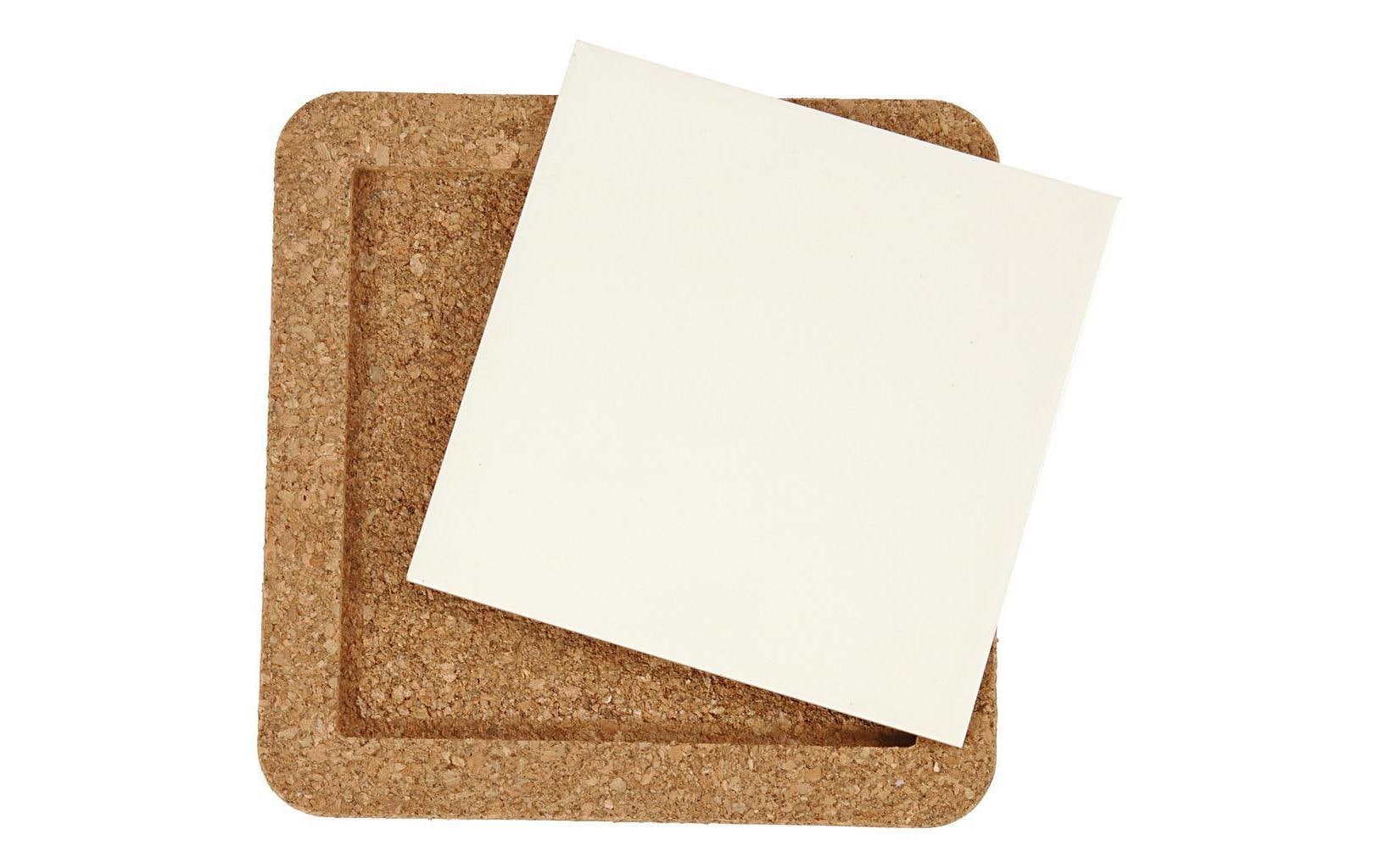 Creativ Company Untersetzer mit Korkrahmen