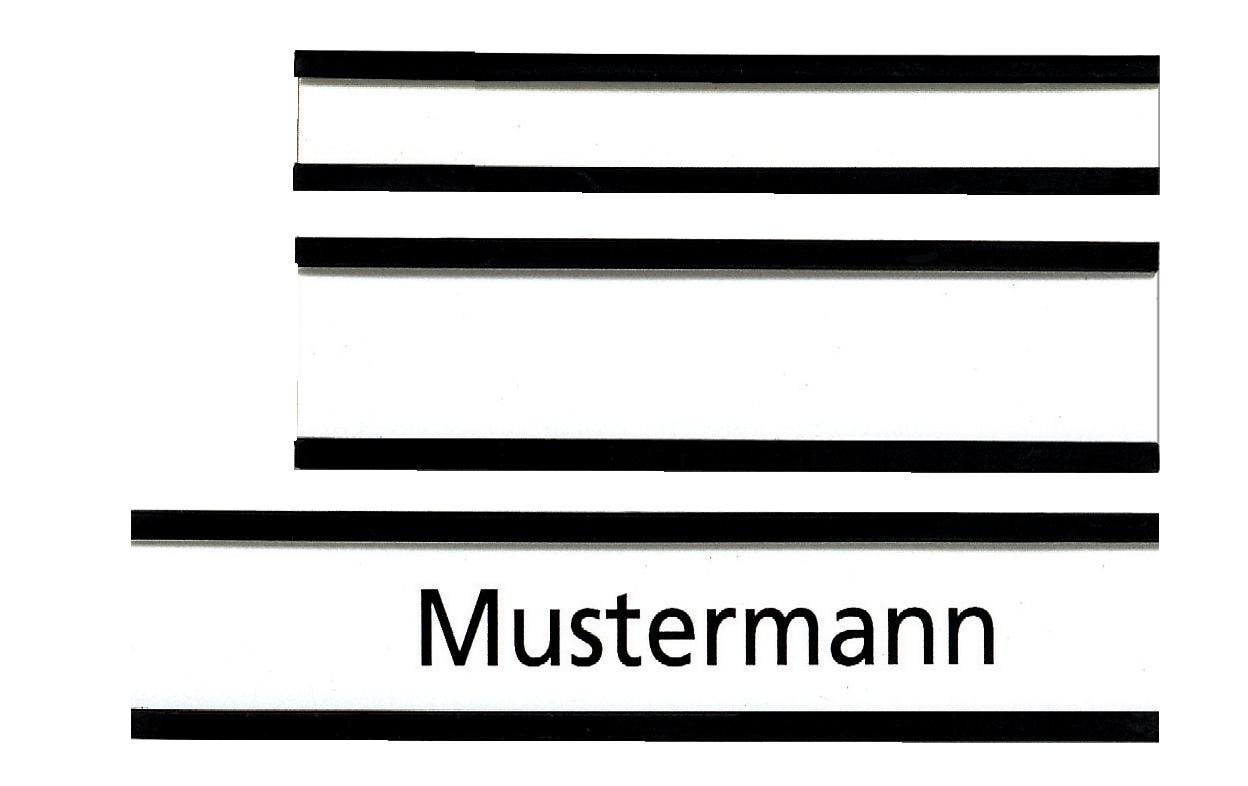 Franken Magnetschild 60 x 15 mm, Braun, 10 Stück