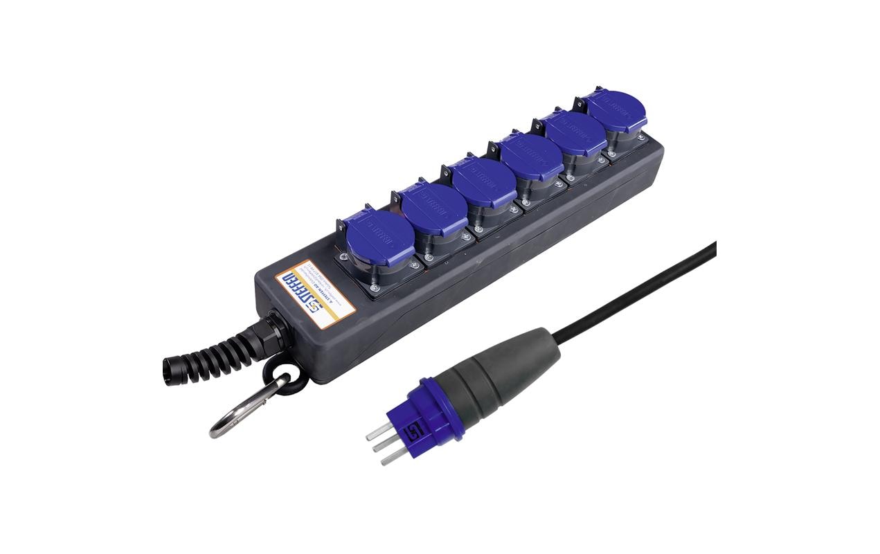 STEFFEN Industrie-Steckerleiste Professional 6x T23 IP55, 5 m