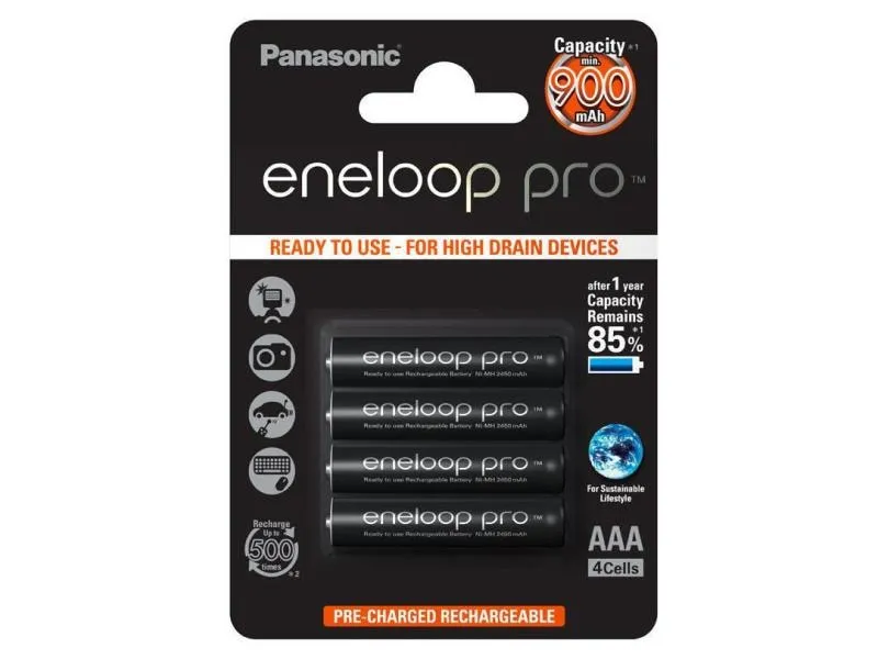 Panasonic Akku Eneloop BK-4HCDE/4BE 930 mAh Panasonic Akku Eneloop BK-4HCDE/4BE 930 mAh