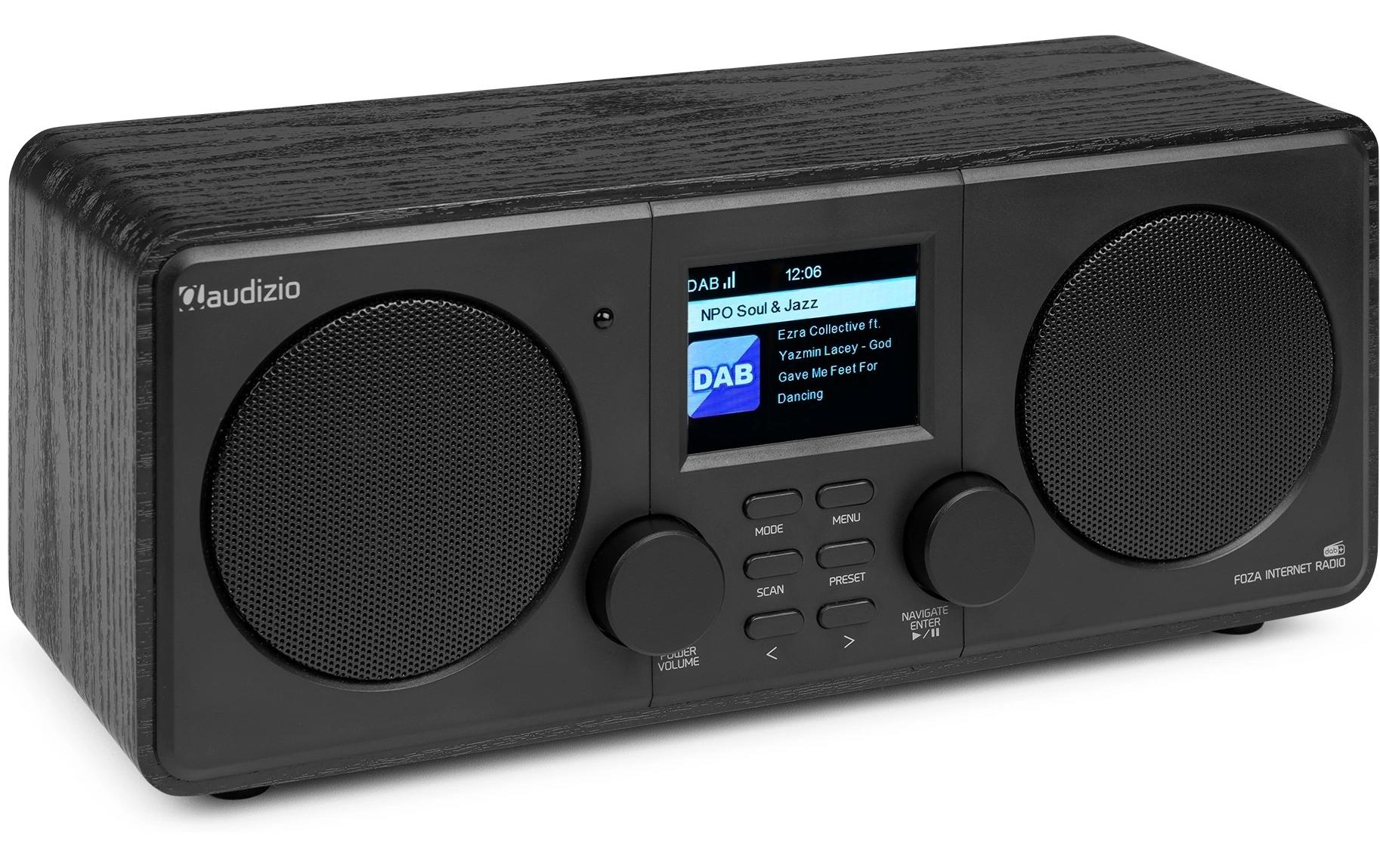 Audizio DAB+ Radio Foza Schwarz