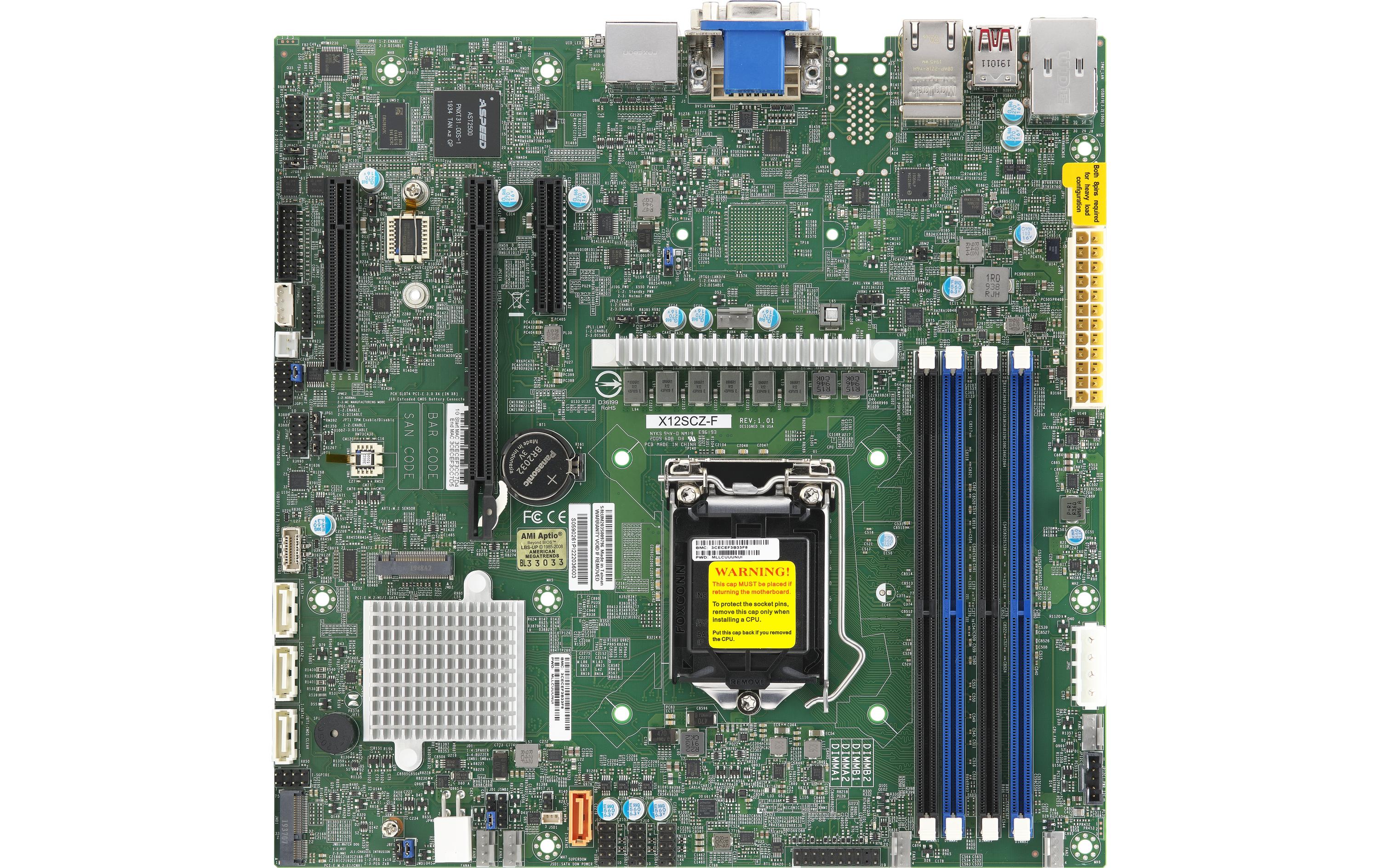 Supermicro Mainboard X12SCZ-F Supermicro Mainboard X12SCZ-F