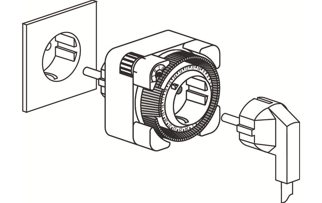 Theben-HTS Zeitschaltuhr Timer27 T12/T13 Mechanisch