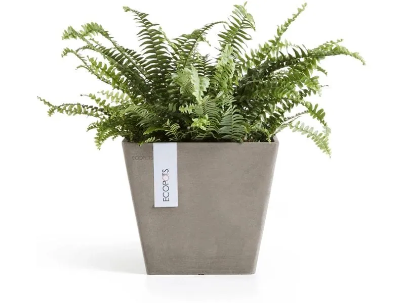 Ecopots Blumentopf Rotterdam Ø 20 cm Taupe