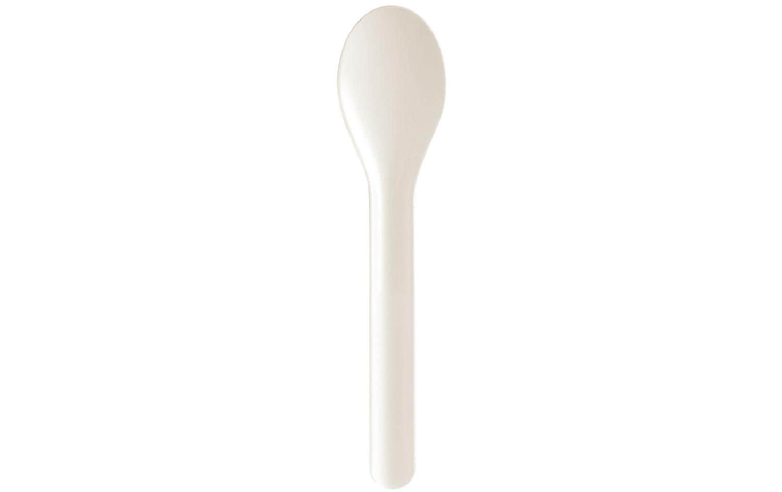 BioPak Einweg-Löffel Pluma, 15 cm, Weiss, 100 Stück
