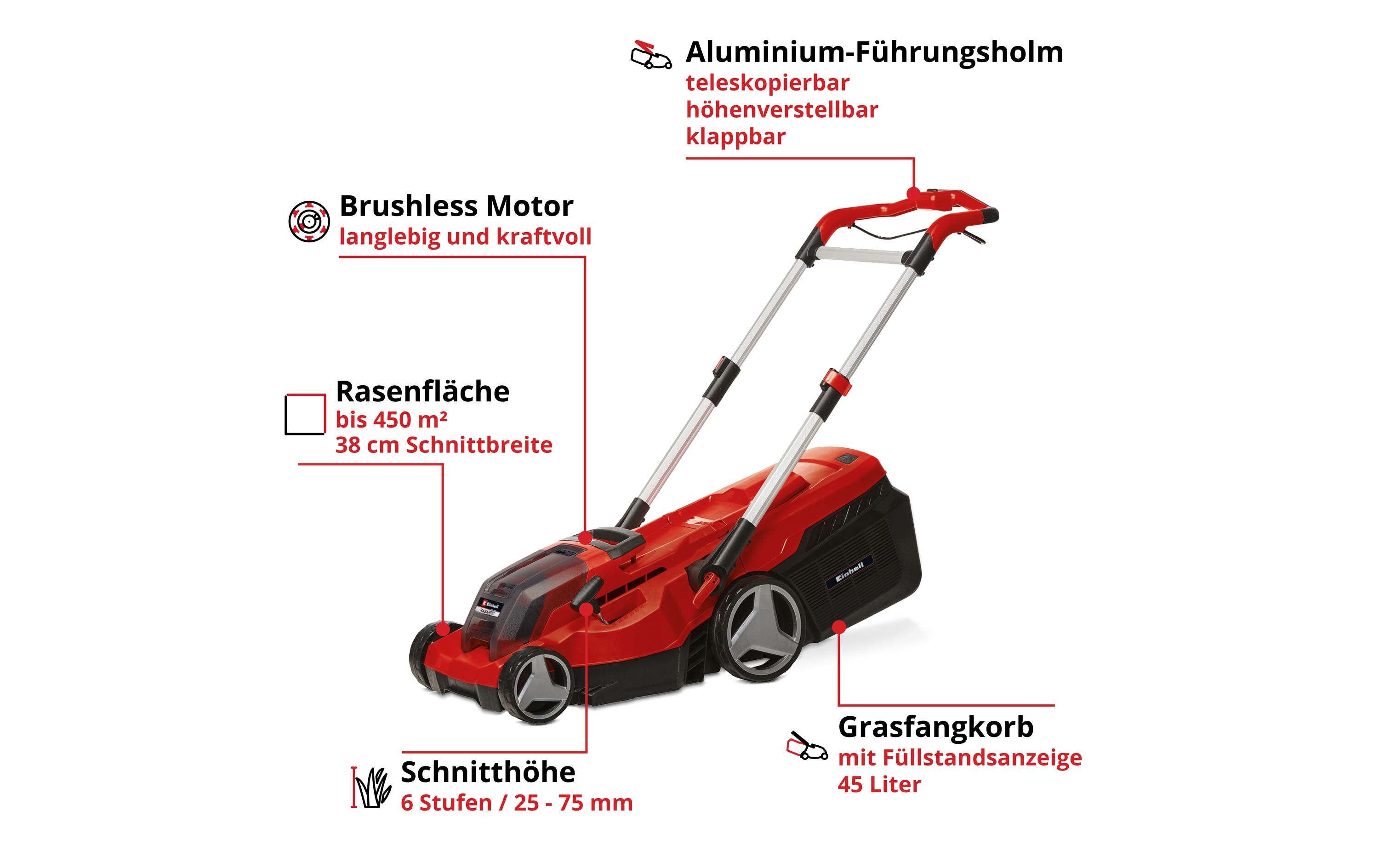 Einhell Professional Akku-Rasenmäher RASARRO 36/38 (2 x 4 Ah) Einhell Professional Akku-Rasenmäher RASARRO 36/38 (2 x 4 Ah)
