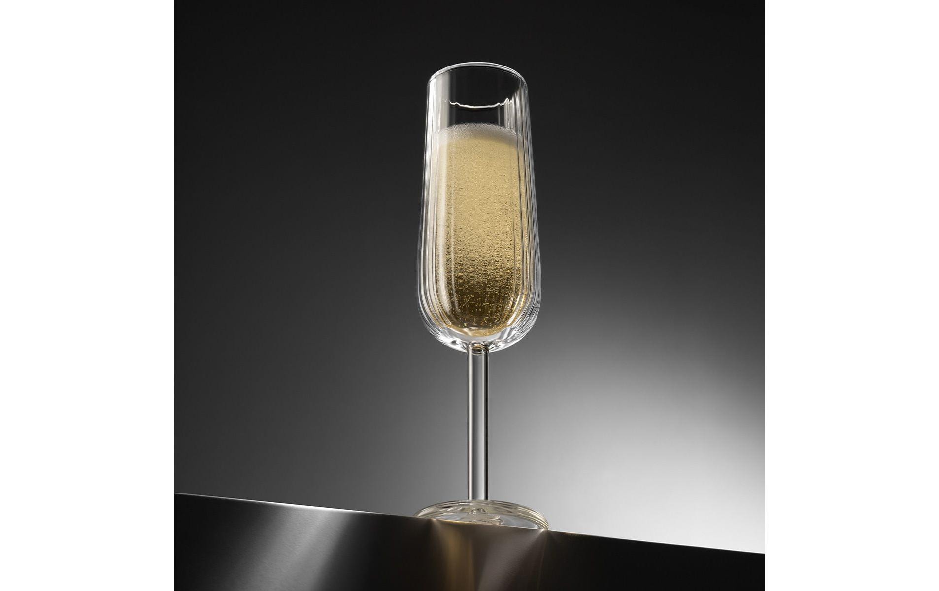 Bodum Glas Champagnerflöte Douro 2er Set Transparent, 0.3 l