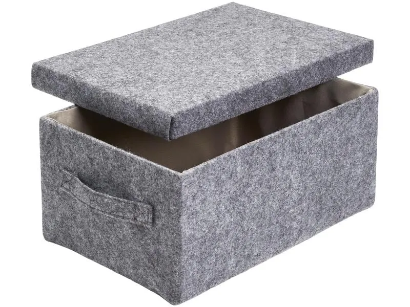 diaqua® Aufbewahrungsbox Stone 31 x 21 x 14 cm, Grau